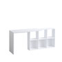 Hanah Home Mesa de Estudio Blanca y Roble 74x145x45 cm Tablero Melamina 18mm para Estudiantes y Profesionales
